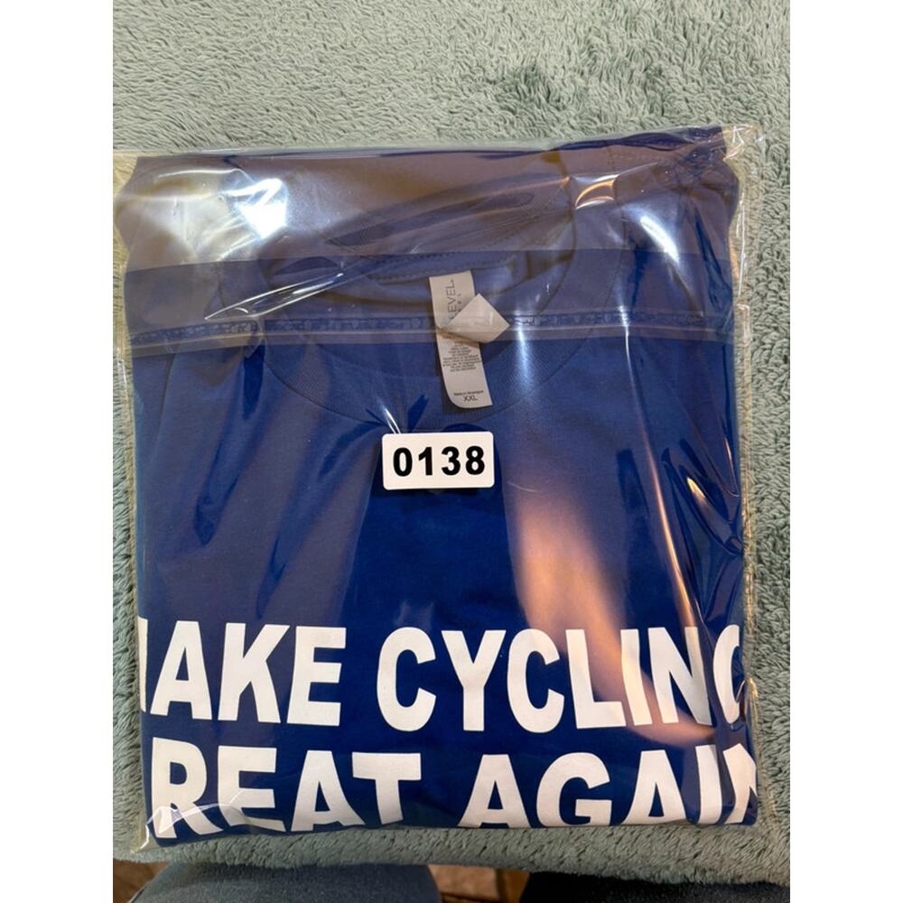 Next Level Make Cycling Great Again Blue T-shirt Size US UK (2XL) - Picture 12 of 12